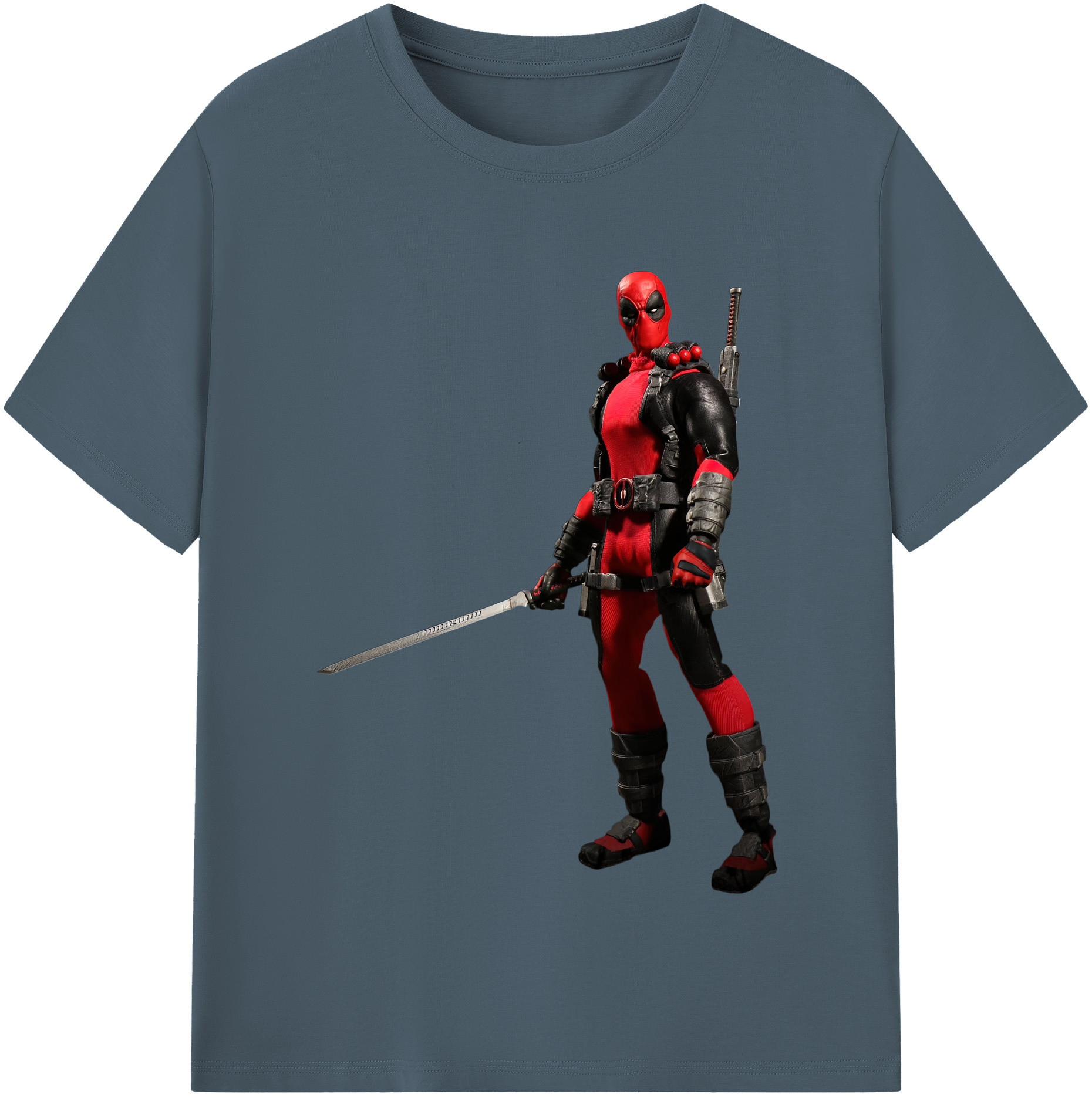 （画像用） Deadpool デッドプール 綿100％半袖Tシャツ（フロントプリント）